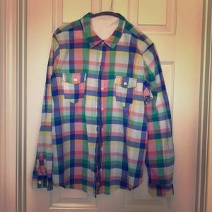 Colorful Flannel from Old Navy. Size (L).